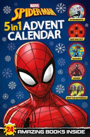 Marvel Spider-Man: 5-in-1 Advent Calendar (Countdown to Christmas with stories, activities and quizzes!)